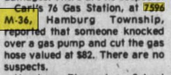 Carls 76  Gas Station - Oct 1977 Robbery